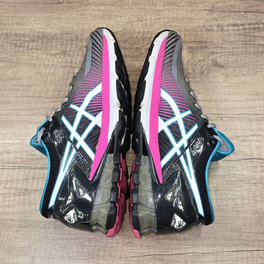 ASICS Gel-Kinsei 6 Women's Size 7.5 Black Gray Pink Blue Running Shoes (T694N) - Picture 9 of 13
